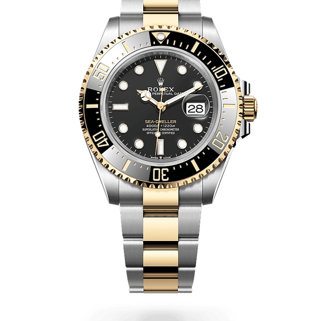 ROLEX MEN'S WATCHES in Yellow Rolesor - combination of Oystersteel and yellow gold, M126603-0001 - H.L. Gross Jewelers