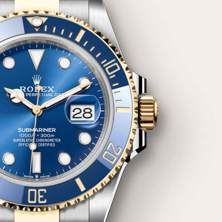 Rolex Submariner in Oystersteel and gold, M126613LB-0002