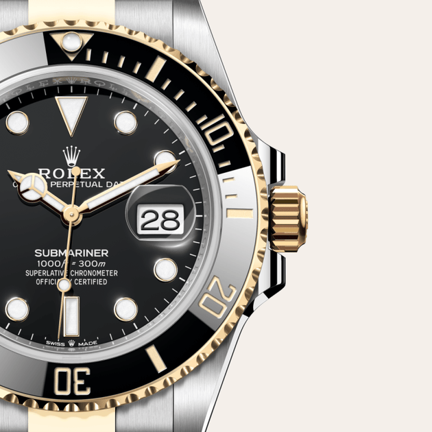 Rolex Submariner in Yellow Rolesor - combination of Oystersteel and yellow gold, M126613LN-0002 - H.L. Gross Jewelers