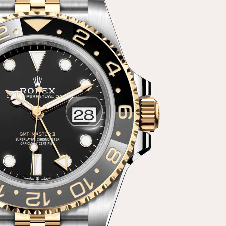 ロッド Rolex Rolex GMT-Master II in Oystersteel and gold, M126713GRNR-0001