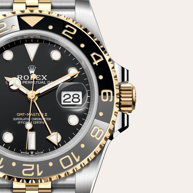 Rolex GMT-Master II in Yellow Rolesor - combination of Oystersteel and yellow gold, M126713GRNR-0001 - H.L. Gross Jewelers