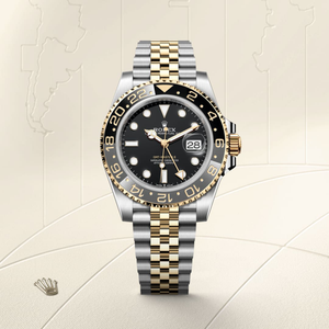 Rolex GMT-Master II in Yellow Rolesor - combination of Oystersteel and yellow gold, M126713GRNR-0001 - H.L. Gross Jewelers