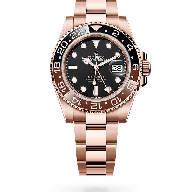 Rolex GMT-Master II in 18 ct Everose gold, M126715CHNR-0001 - H.L. Gross Jewelers