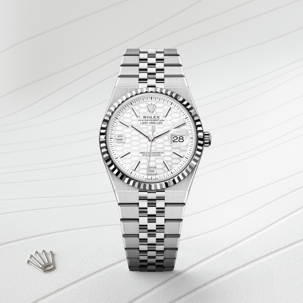 Oyster, 36 mm, Oystersteel and white gold