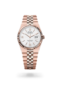 Rolex Land-Dweller in 18 ct Everose gold, M127235-0001 - H.L. Gross Jewelers