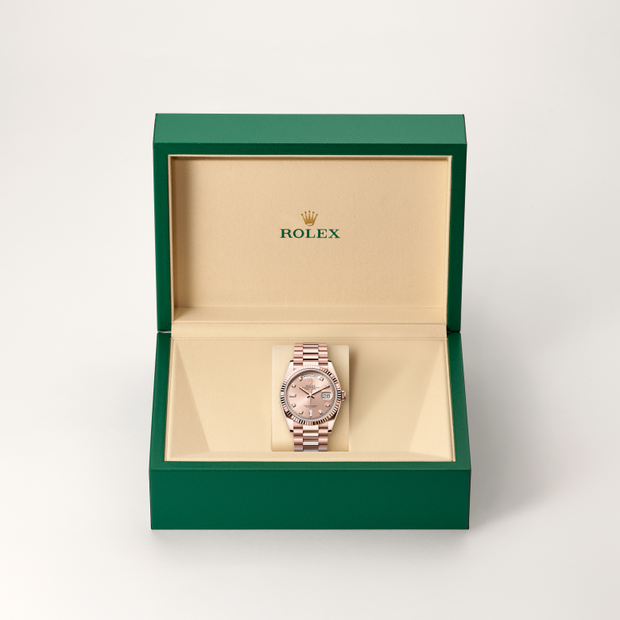 ROIS des ROIS EXTRA ゴールドブランデーロワデロワ エクストラ Rolex Day-Date in Gold, M128235-0009 | H.L. Gross & Bro. Jewelers