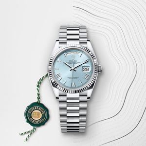 Rolex Day-Date in Platinum, m128236-0018 - H.L. Gross Jewelers
