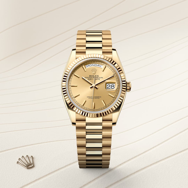 Oyster, 36 mm, yellow gold