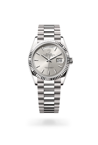 Rolex Day-Date in 18 ct white gold, M128239-0005 - H.L. Gross Jewelers