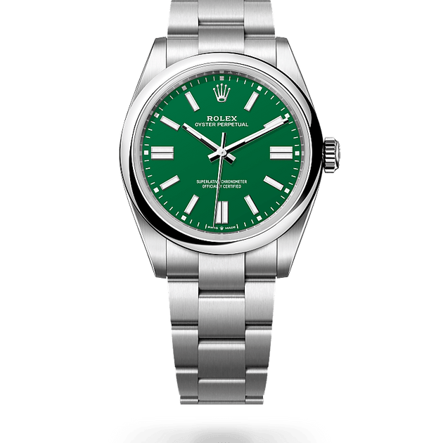 Rolex Oyster Perpetual in Oystersteel, M134300-0004 - H.L. Gross Jewelers