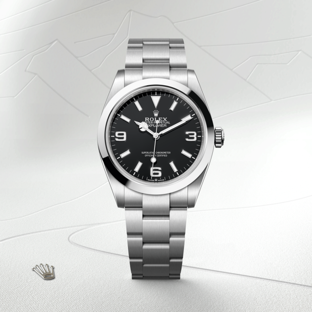 Rolex Explorer in Oystersteel, M224270-0001 - H.L. Gross Jewelers