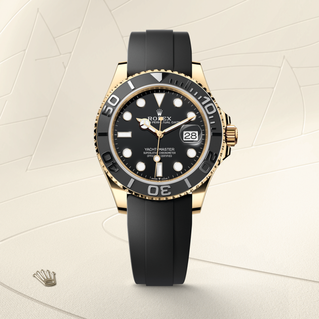 Rolex Yacht-Master in 18 ct yellow gold, M226658-0001 - H.L. Gross Jewelers