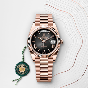 Rolex Day-Date in 18 ct Everose gold, m228235-0055 - H.L. Gross Jewelers
