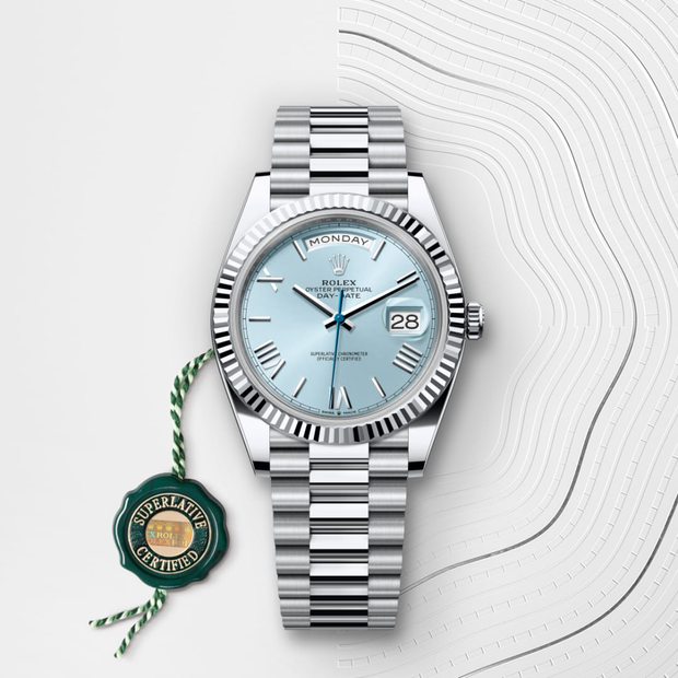 Oyster, 40 mm, platinum