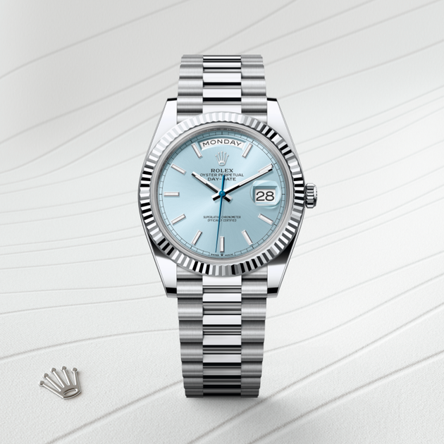 Rolex Day-Date in Platinum, M228236-0018 - H.L. Gross Jewelers