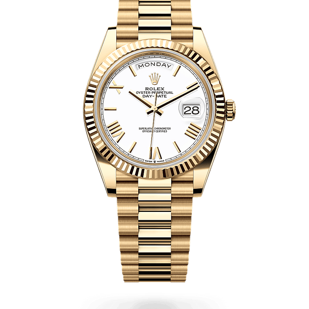 Rolex Day-Date in 18 ct yellow gold, M228238-0042 - H.L. Gross Jewelers