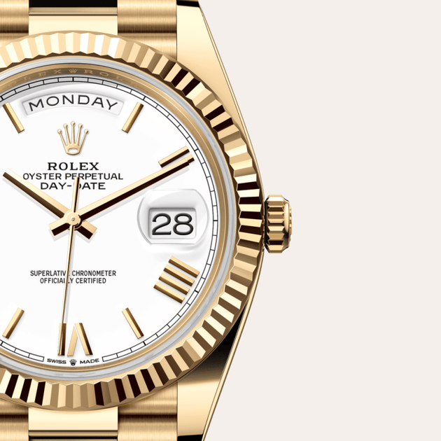 Rolex Day-Date in 18 ct yellow gold, M228238-0042 - H.L. Gross Jewelers
