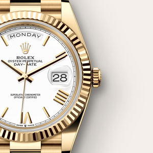 Rolex Day-Date in 18 ct yellow gold, M228238-0042 - H.L. Gross Jewelers