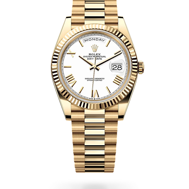 Rolex Day-Date in 18 ct yellow gold, M228238-0042 - H.L. Gross Jewelers