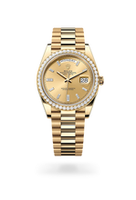 Oyster, 40 mm, yellow gold and diamonds