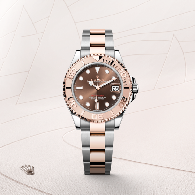Rolex Yacht-Master in Everose Rolesor - combination of Oystersteel and Everose gold, M268621-0003 - H.L. Gross Jewelers