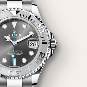  in Rolesium - combination of Oystersteel and platinum, M268622-0002 - H.L. Gross Jewelers
