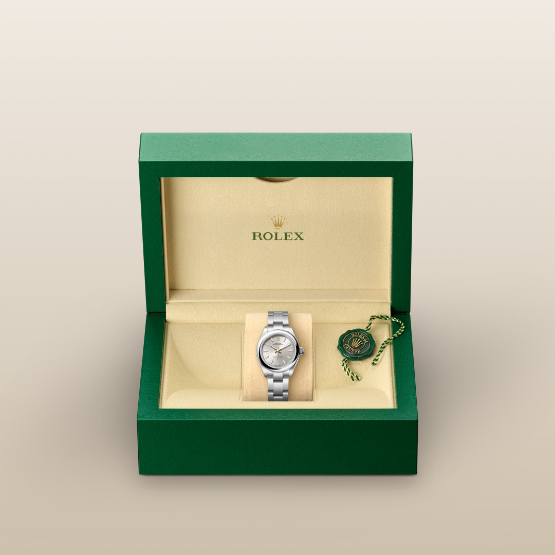 Rolex Oyster Perpetual in Oystersteel, M276200-0001 | H.L. Gross Rolex Oyster Perpetual in Oystersteel, M276200-0001 | H.L. Gross