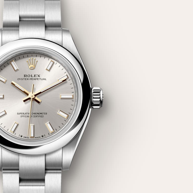 Rolex Oyster Perpetual in Oystersteel, M276200-0001 | H.L. Gross Rolex Oyster Perpetual in Oystersteel, M276200-0001 | H.L. Gross
