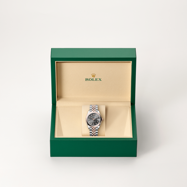 Rolex Datejust in Everose Rolesor - combination of Oystersteel and Everose gold, M278241-0018 - H.L. Gross Jewelers
