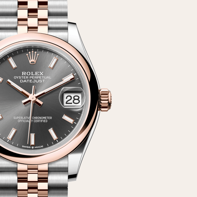Rolex Datejust in Everose Rolesor - combination of Oystersteel and Everose gold, M278241-0018 - H.L. Gross Jewelers