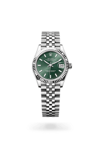 ROLEX WOMEN'S WATCHES in White Rolesor - combination of Oystersteel and white gold, M278274-0018 - H.L. Gross Jewelers