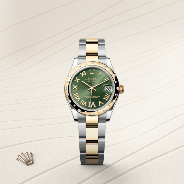 Rolex Datejust in Yellow Rolesor - combination of Oystersteel and yellow gold, M278343RBR-0015 - H.L. Gross Jewelers
