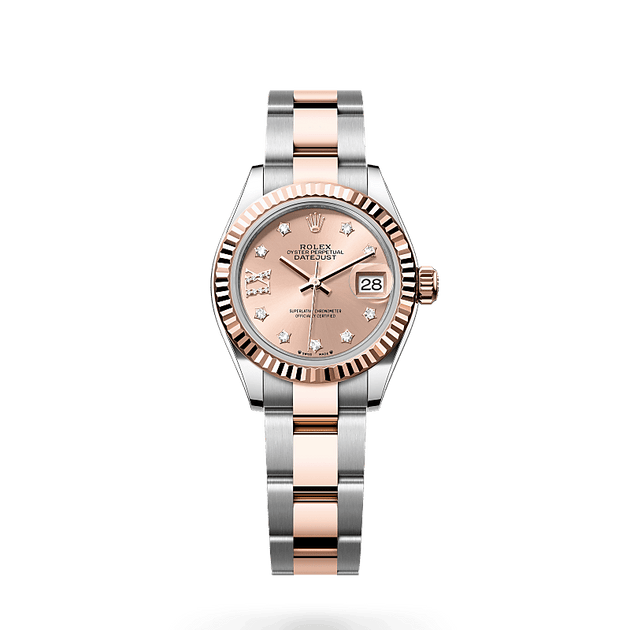 Rolex Lady-Datejust in Everose Rolesor - combination of Oystersteel and Everose gold, M279171-0028 - H.L. Gross Jewelers
