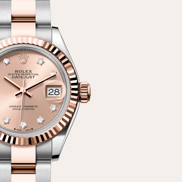 Rolex Lady-Datejust in Everose Rolesor - combination of Oystersteel and Everose gold, M279171-0028 - H.L. Gross Jewelers