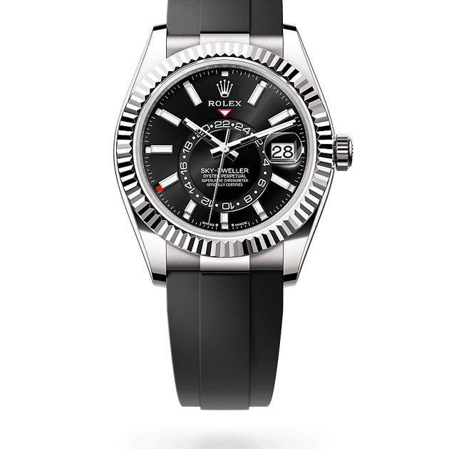 Rolex Sky-Dweller in 18 ct white gold, M336239-0002 - H.L. Gross Jewelers