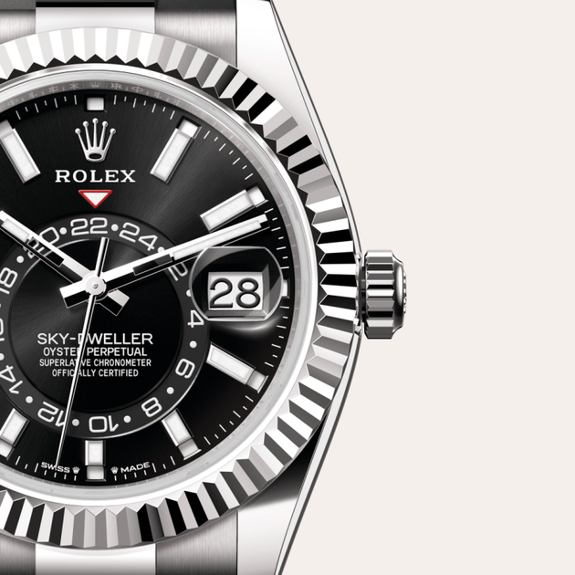 Rolex Sky-Dweller in 18 ct white gold, M336239-0002 - H.L. Gross Jewelers