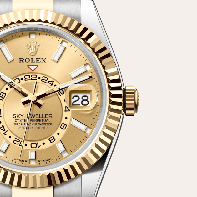 Rolex Sky-Dweller in Yellow Rolesor - combination of Oystersteel and yellow gold, M336933-0001 - H.L. Gross Jewelers