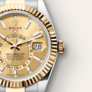 Rolex Sky-Dweller in Yellow Rolesor - combination of Oystersteel and yellow gold, M336933-0001 - H.L. Gross Jewelers