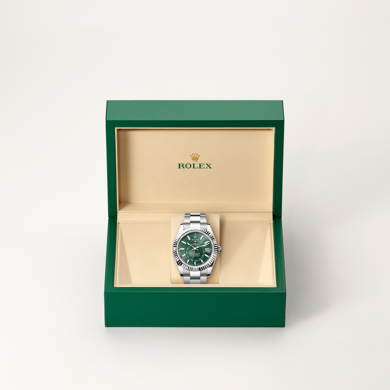 美品☆ルシアンペラフィネ☆クッション☆グリーン☆ラインストーン☆ Rolex Sky-Dweller in Oystersteel, Oystersteel and gold, M336934