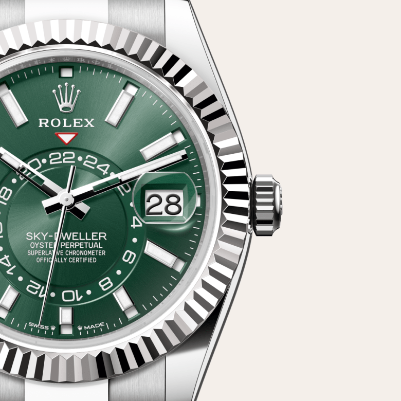 美品☆ルシアンペラフィネ☆クッション☆グリーン☆ラインストーン☆ Rolex Sky-Dweller in Oystersteel, Oystersteel and gold, M336934