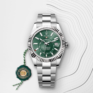 Rolex Sky-Dweller in White Rolesor - combination of Oystersteel and white gold, M336934-0001 - H.L. Gross Jewelers