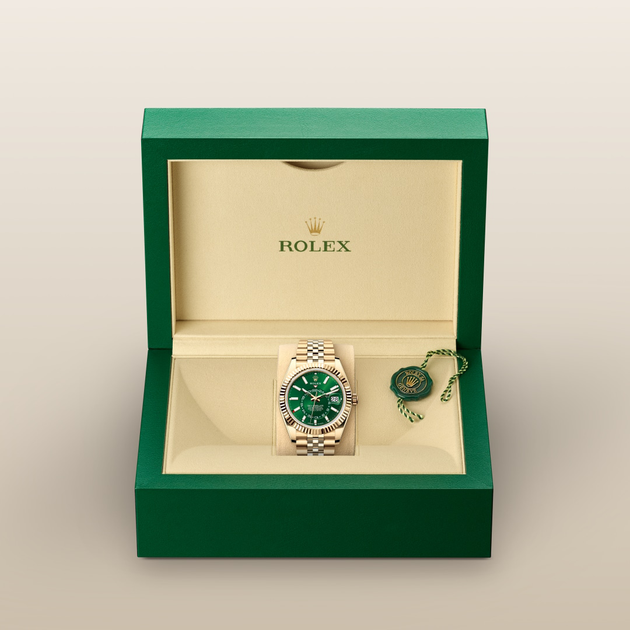 Rolex Sky-Dweller in 18 ct yellow gold, M336938-0008 - H.L. Gross Jewelers