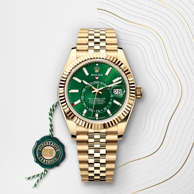 Rolex Sky-Dweller in 18 ct yellow gold, M336938-0008 - H.L. Gross Jewelers