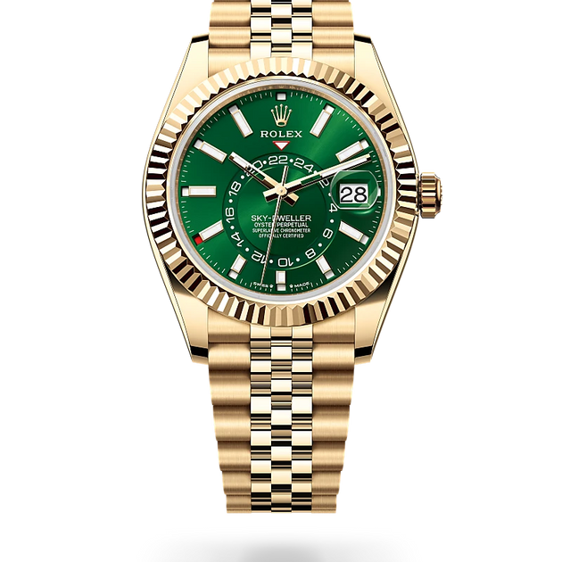 Rolex Sky-Dweller in 18 ct yellow gold, M336938-0008 - H.L. Gross Jewelers