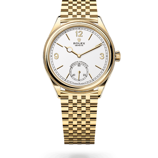 Rolex 1908 in 18 ct yellow gold, M52508-0008 - H.L. Gross Jewelers