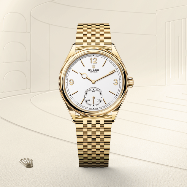Rolex 1908 in 18 ct yellow gold, M52508-0008 - H.L. Gross Jewelers