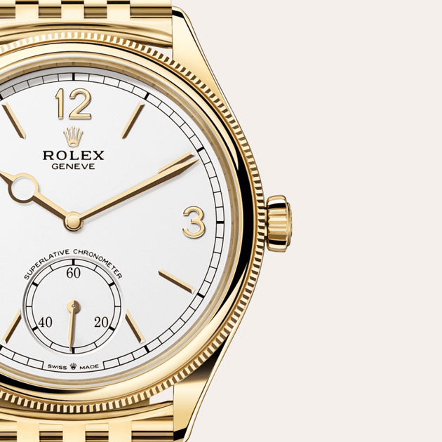 Rolex 1908 in 18 ct yellow gold, M52508-0008 - H.L. Gross Jewelers