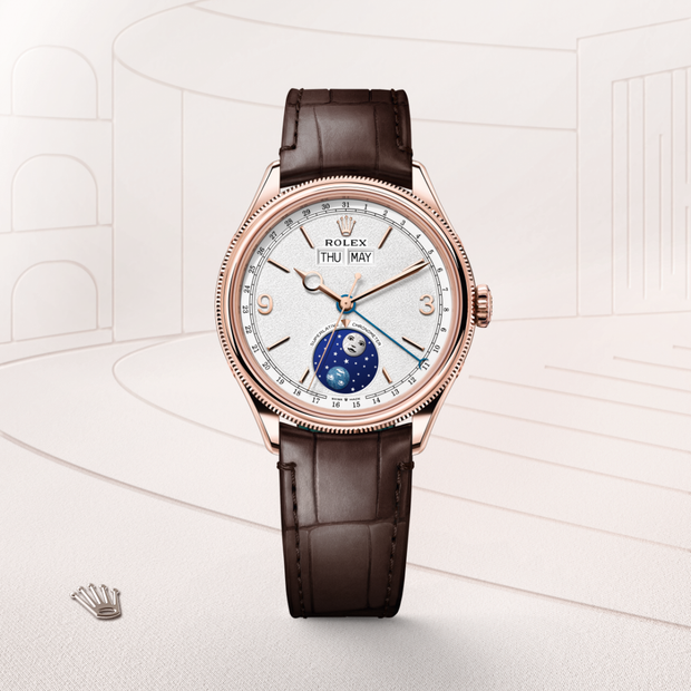 39 mm, 18 kt Everose gold, polished finish