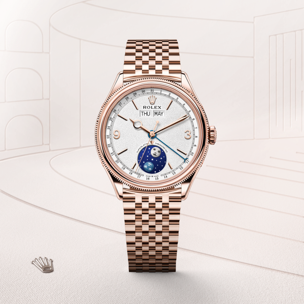 39 mm, 18 kt Everose gold, polished finish