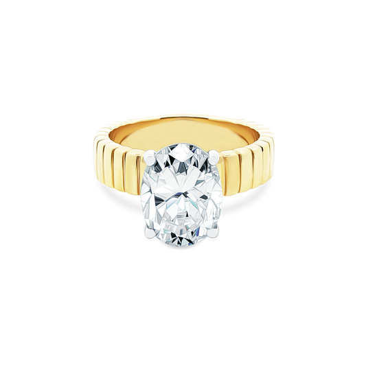 Martin Flyer Oval Solitaire Diamond Engagement Ring — photo 1 of 3
